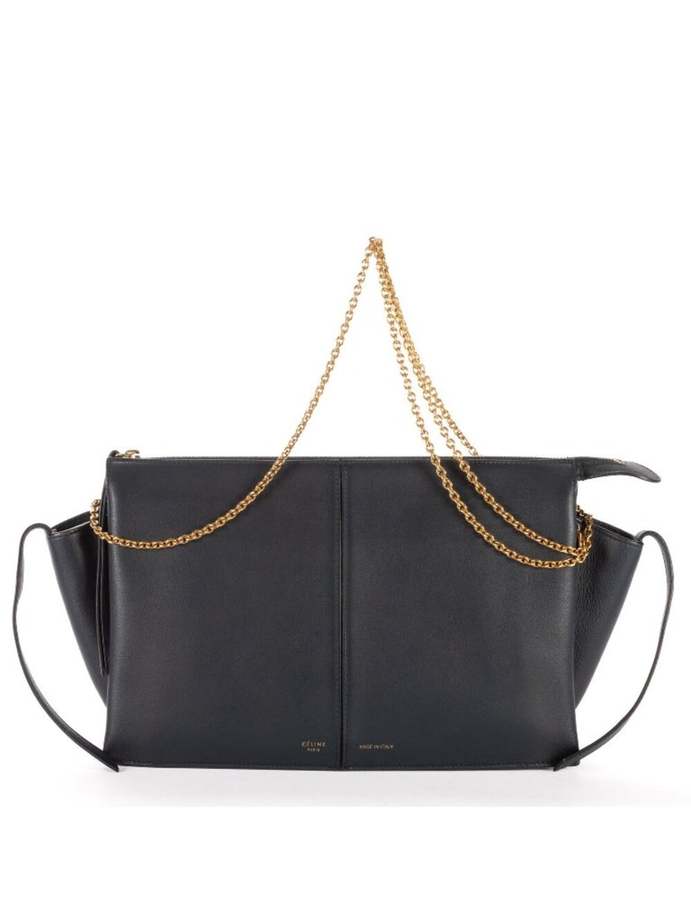 Celine Trifold Bag Navy Smooth Calfskin Wallet